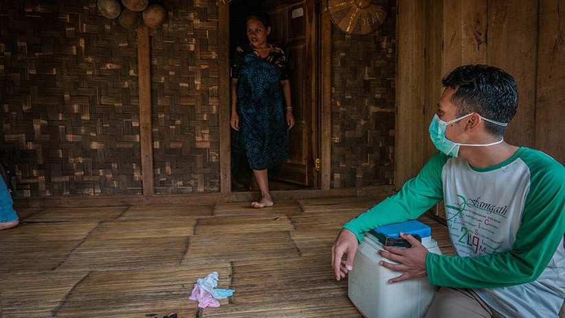 Potret Warga Suku Badui Menunggu Vaksinasi Covid-19 - Bagian 3