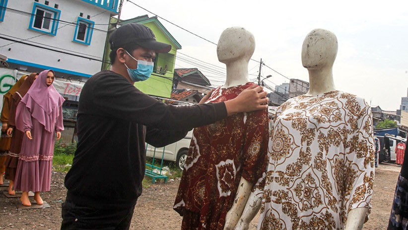 Potret Pasar Tasik Tanah Abang Menunggu Pembeli - Bagian 3