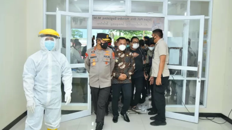 Tinjau Rumah Isolasi Covid-19 Terpusat, Kapolda Lampung: Saya Harap Ini Tak Terisi
