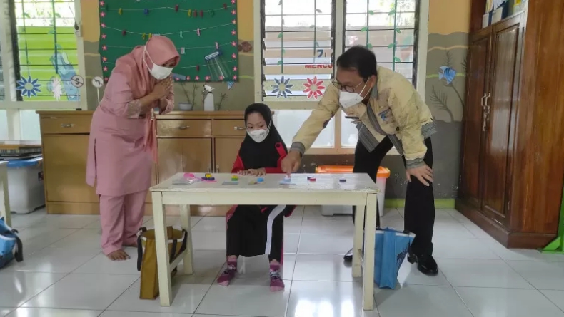 Sekolah di Metro Lampung Gelar Simulasi Belajar Tatap Muka