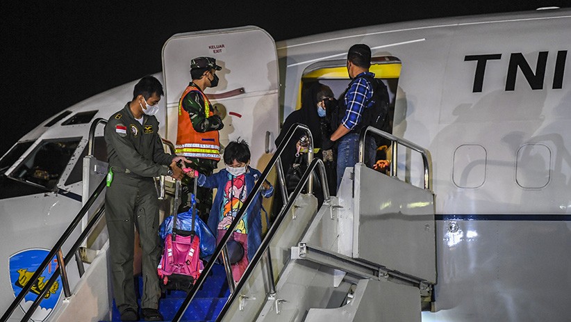 Foto-Foto Puluhan WNI Dievakuasi dari Afghanistan dengan Pesawat TNI AU - Bagian 2