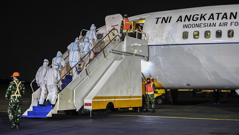 Foto-Foto Puluhan WNI Dievakuasi dari Afghanistan dengan Pesawat TNI AU - Bagian 4