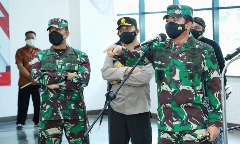 Hentikan Laju Covid-19 di Boyolali, Panglima TNI: Semua Elemen Harus Serius dan Semangat 