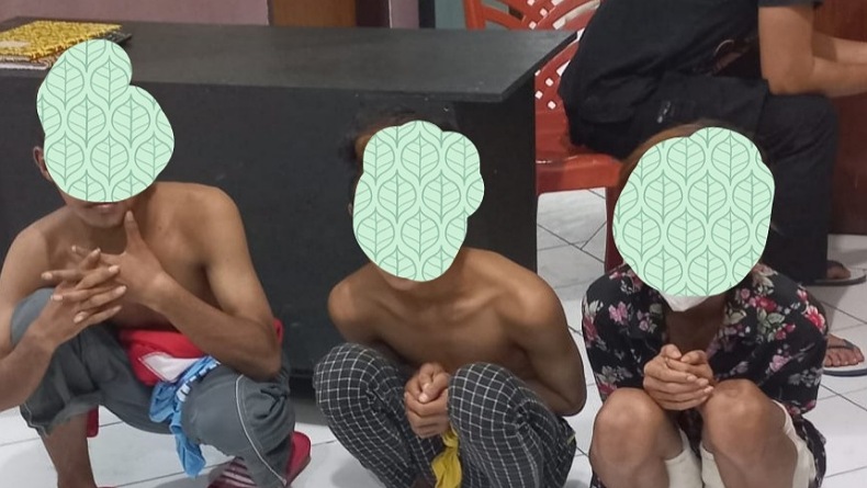 Kedapatan Bawa Sajam dan Panah Wayer, 3 Remaja Bitung Diamankan Polsek Matuari