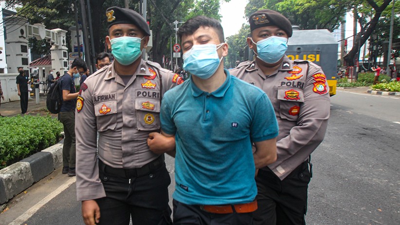 Unjuk Rasa Pencari Suaka Asal Afganistan di UNHCR Jakarta Berujung Ricuh - Bagian 5