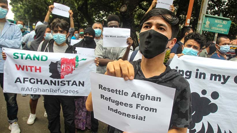 Unjuk Rasa Pencari Suaka Asal Afganistan di UNHCR Jakarta Berujung Ricuh - Bagian 4