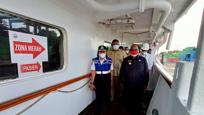 Hari Ini KM Sirimau Difungsikan sebagai Tempat Isolasi Covid