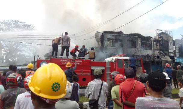 10 Ruko di Timika Ludes Terbakar, Kerugian Ratusan Juta Rupiah