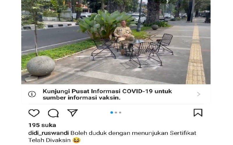 Heboh, Nongkrong di Jalan Dago Harus Sudah Divaksinasi Covid-19
