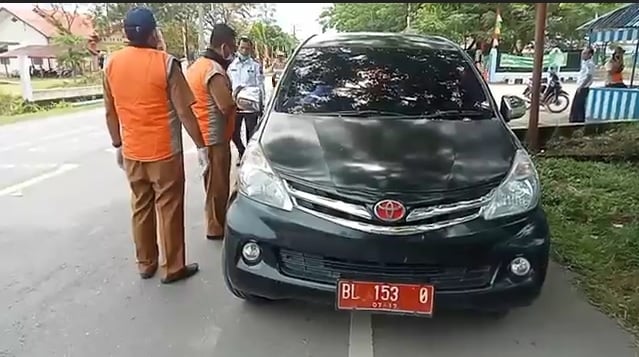 Tim Gabungan Gelar Razia Pajak Kendaraan di Pidie Jaya, Mobil Dinas Ikut Terjaring