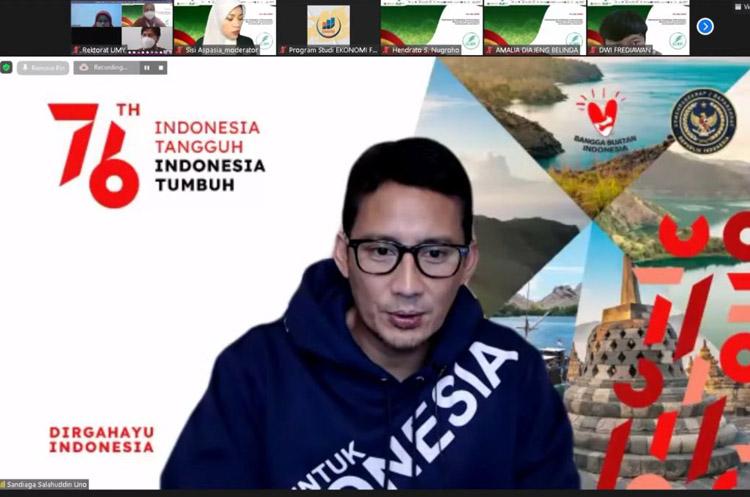 title Sektor Parekraf Berkontribusi dalam Ekonomi Nasional, Sandiaga Uno: Pelaku Harus Inovatif Sektor Parekraf Berkontribusi dalam Ekonomi Nasional, Sandiaga Uno: Pelaku Harus Inovatif