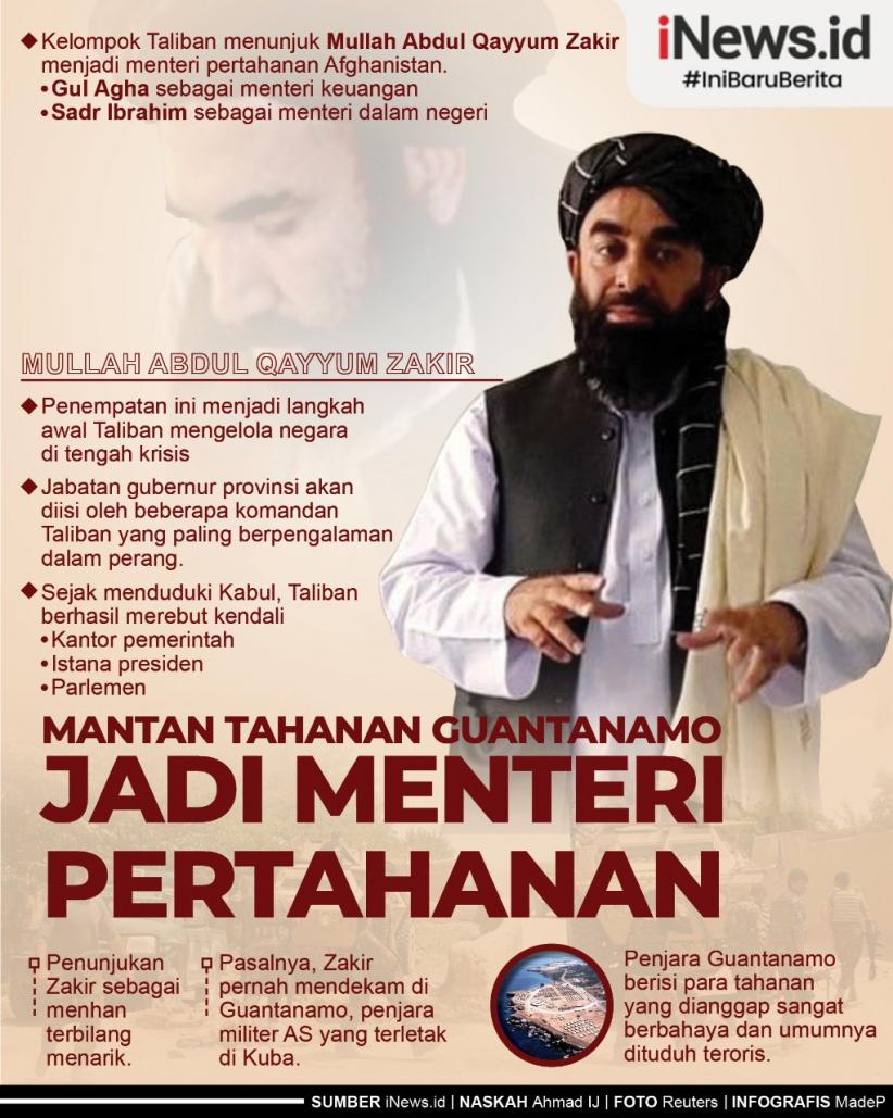 Infografis Mantan Tahanan Guantanamo Jadi Menhan Afghanistan