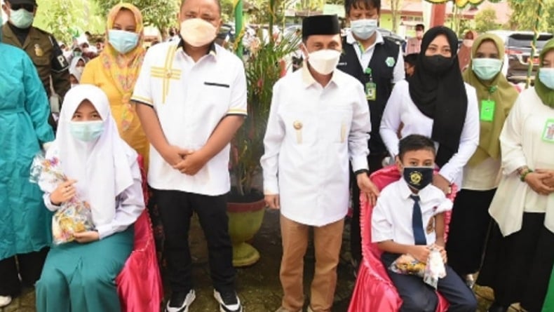 Persiapan Belajar Tatap Muka, Pelajar di Gorontalo mulai Jalani Vaksinasi Covid-19