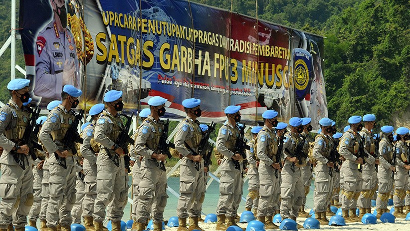 Pembaretan Ratusan Pasukan Perdamaian PBB Satgas FPU 3 Minusca - Bagian 3