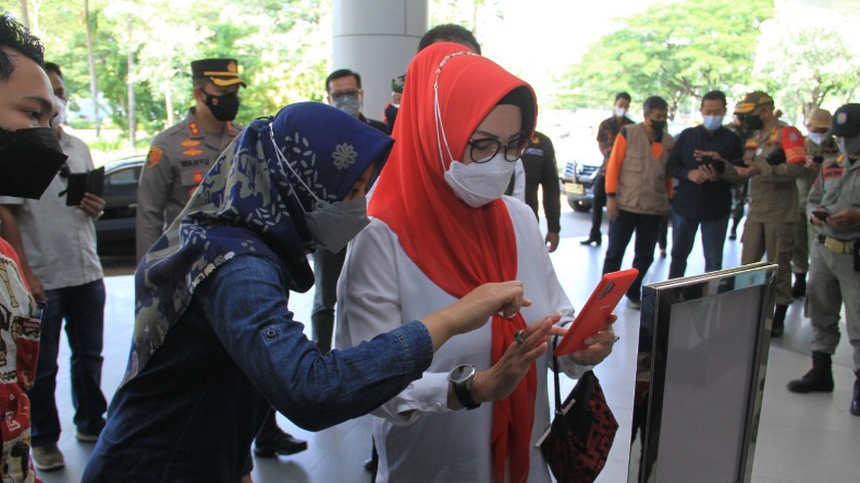 Forkopimda Sukoharjo Sidak Uji Coba Pembukaan Mal 