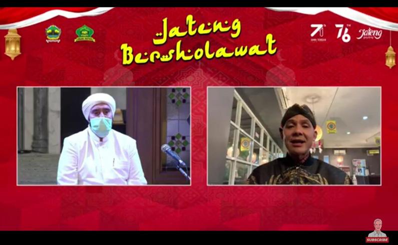 Jateng Bersalawat, Habib Syech ke Ganjar: Ningali Njenengan Sehat Saya Senang