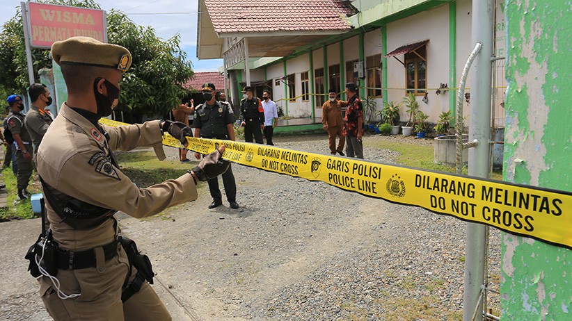 Penampakan Lokasi Prostitusi Di Aceh, Kini Dipasang Garis Polisi