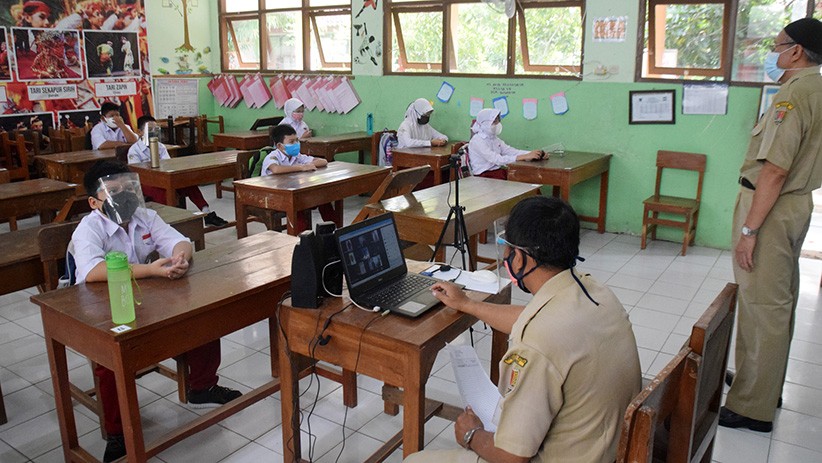 Begini Suasana Pembelajaran Tatap Muka Hari Pertama Sejak PPKM Darurat