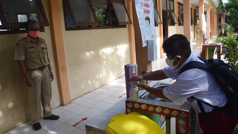 Begini Suasana Pembelajaran Tatap Muka Hari Pertama Sejak PPKM Darurat - Bagian 4