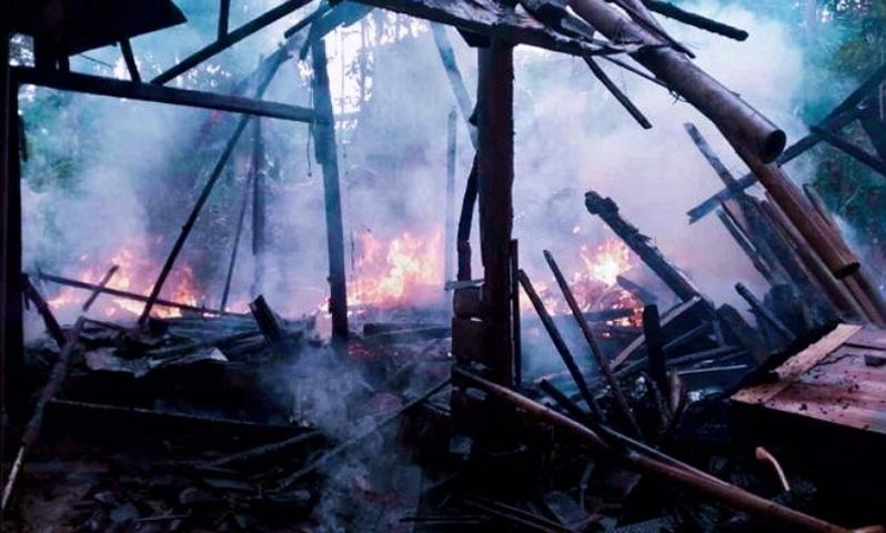 Rumah Semi Permanen di Pangandaran Ludes Terbakar