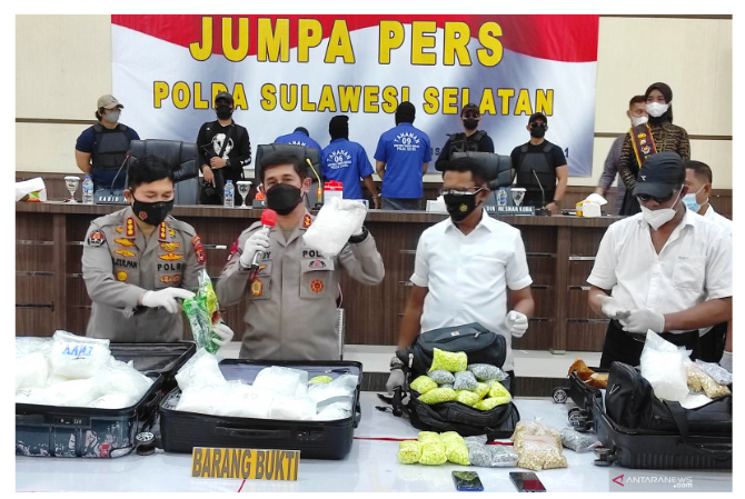 Polda Sulsel Ungkap Pengiriman 75 Kg Sabu lewat Jasa Ekspedisi, Begini Modusnya