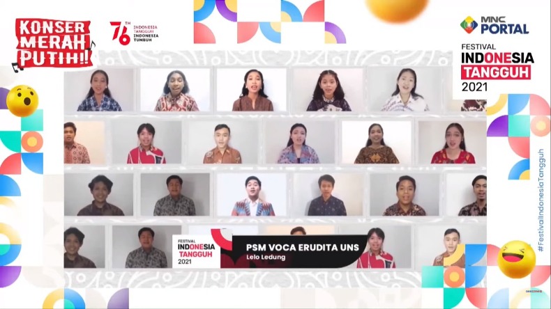 PSM Voca Erudita Tampil Memukau di Konser Virtual Merah Putih