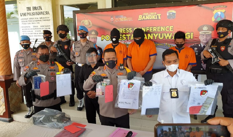 Polresta Banyuwangi Bongkar Praktik Pembuatan Dokumen Rapid Antigen Palsu 