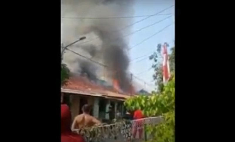 Kebakaran di Kompleks Perumahan Kodam V Brawijaya, 8 Unit Hangus 