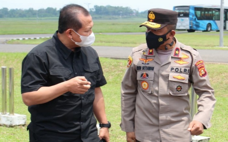 Tiba di Palembang, Kapolda Sumsel yang Baru Disambut Para Pejabat Utama