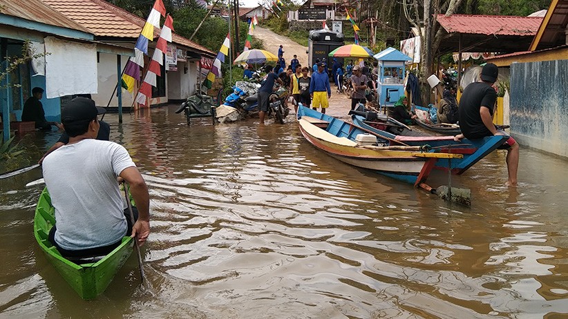 Ribuan Jiwa Terdampak Banjir akibat Luapan Sungai Mentaya Kotawaringin Timur - Bagian 3