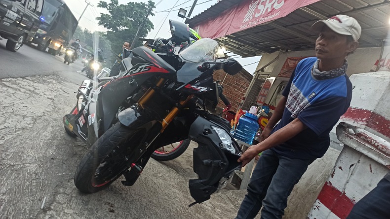 Kecelakaan Motor Adu Banteng di Sukabumi, Kedua Pengendara Luka Berat