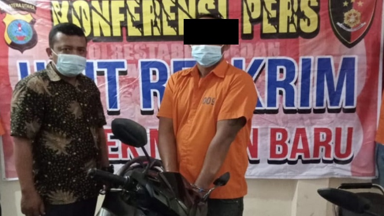 1 dari 2 Komplotan Curanmor di Medan Petisah Ditangkap