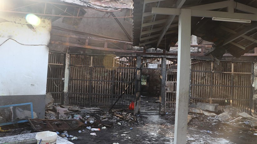 Foto-Foto Sel Tahanan Blok C2 Lapas Tangerang Hangus Terbakar Tewaskan 41 Napi - Bagian 3