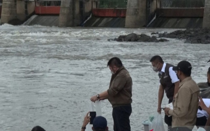 Pelihara Ekosistem, Puluhan Ribu Benih Ikan Patin Ditebar di Sungai Komering 