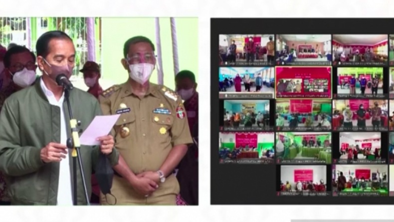 Sapa Nakes dan Pelajar di Wajo, Jokowi: Percepat Vaksinasi agar Bisa Belajar Tatap Muka