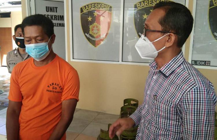 Terhimpit Kebutuhan Keluarga, Buruh Proyek di Sleman Curi Tabung Gas