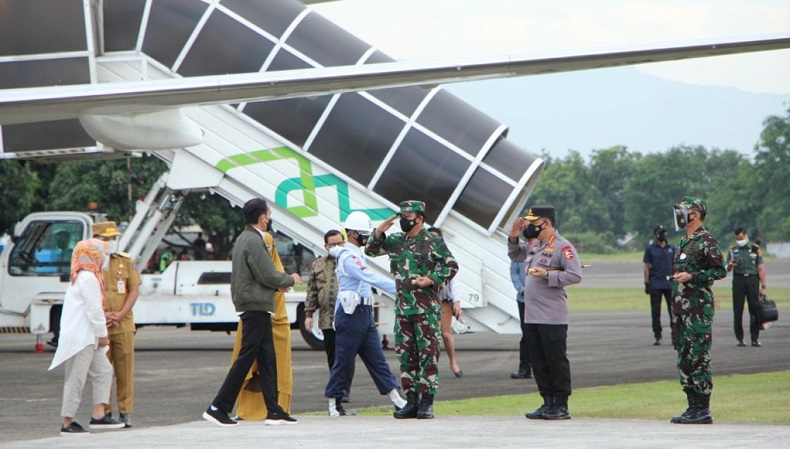 Panglima TNI dan Kapolri Dampingi Presiden Resmikan Proyek Strategis Nasional di Sulsel