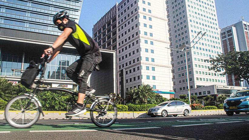 Bike to Work, Pesepeda Uji Coba Lewati Jalan Sudirman-Thamrin - Bagian 3