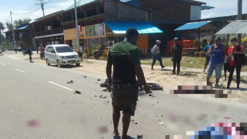 Kecelakaan di Jalan Holtekam Jayapura, 2 Orang Tewas