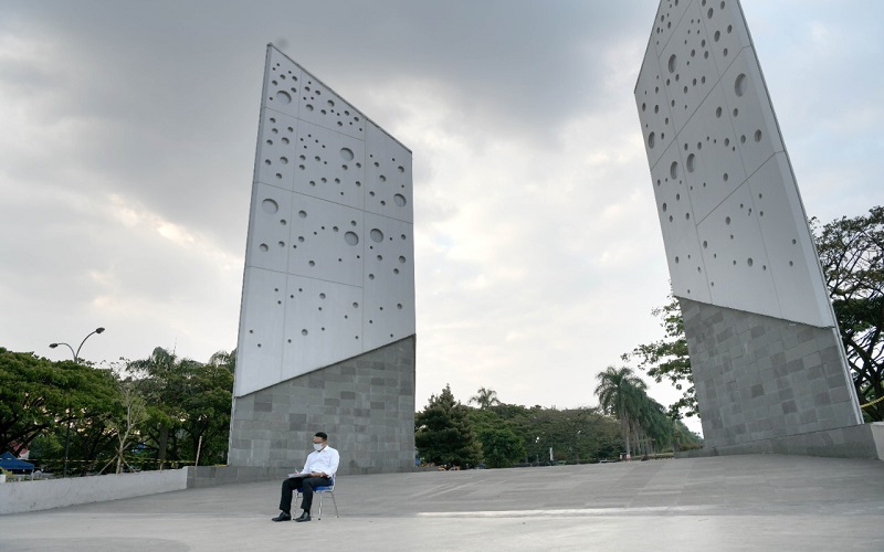 Ini Penampakan Monumen Gasibu, Ridwan Kamil: Dedikasikan untuk Pejuang dan Pahlawan Covid-19