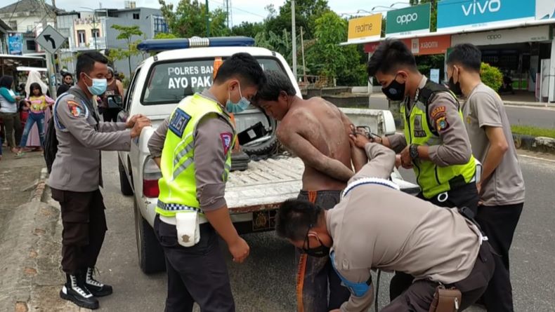 Meresahkan, ODGJ di Toboali Diamankan Polisi