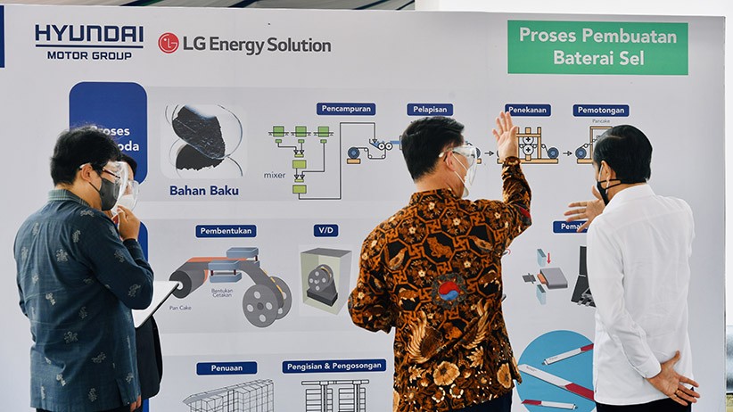 Presiden Jokowi Resmikan Pembangunan Pabrik Baterai Mobil Listrik - Bagian 2