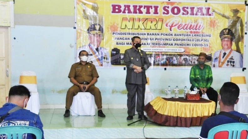 Gelar Baksos NKRI, Pemprov Gorontalo Bagikan Bantuan kepada 1.056 Keluarga