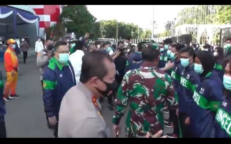 Belasan Brimob Dampingi Kontingen Sumsel Selama PON Papua