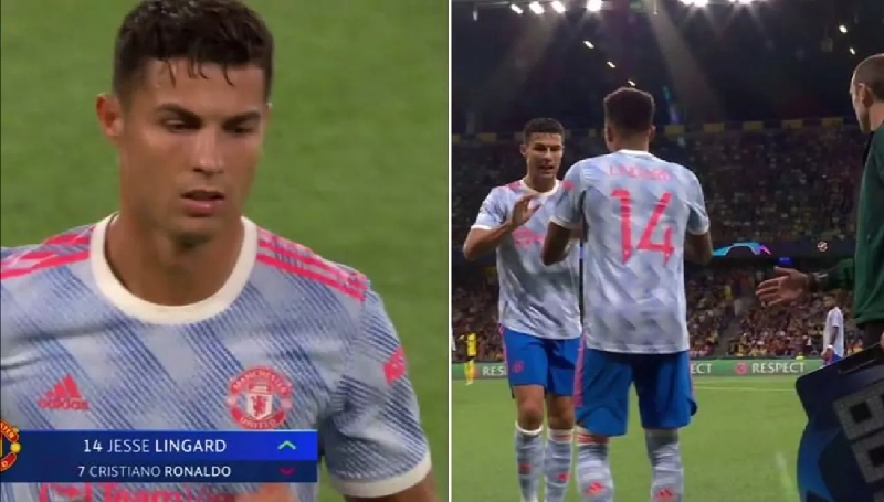 Ekspresi Cristiano Ronaldo saat Diganti Jesse Lingard: Terlihat Tak Senang