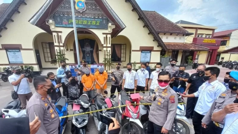 Gondol Motor di Asrama TNI, 2 Pelaku Curanmor di Bukittinggi Diciduk Polisi