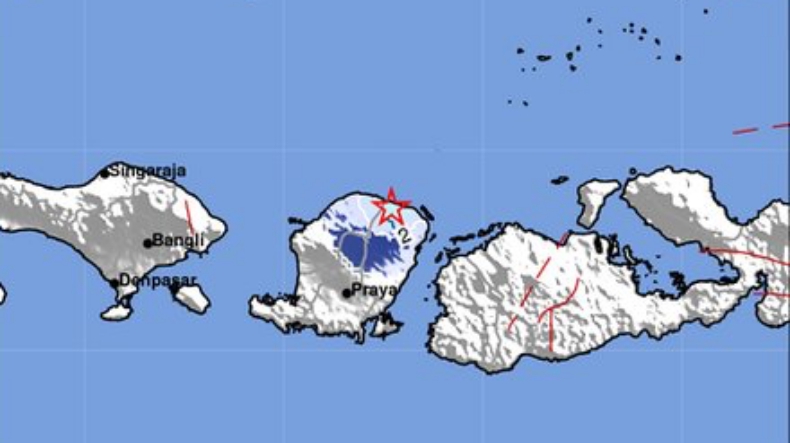 Gempa Terkini Magnitudo 3 8 Guncang Lombok Timur Bagian 1