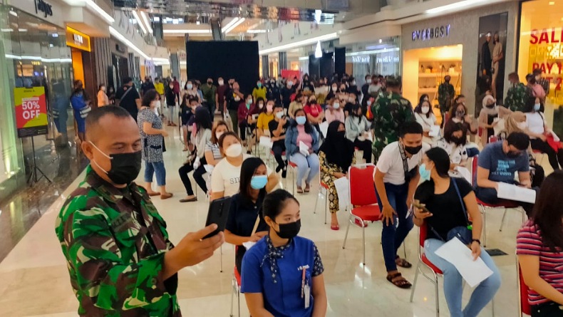 Kodim 1309/Manado Gelar Serbuan Vaksinasi, Target Capaian 640 Peserta 