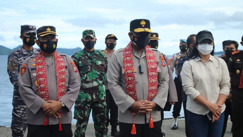 Wakapolda Sulut Tinjau Penanganan Covid-19 di Kepulauan Sitaro 