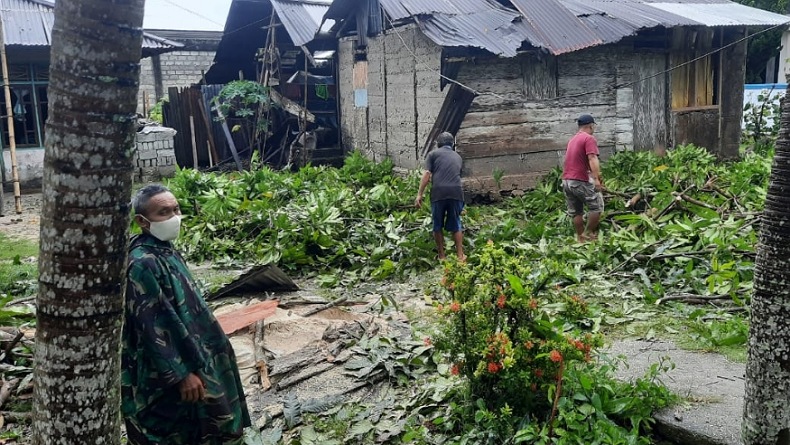 Angin Kencang Rusak 20 Rumah Warga di Kepulauan Talaud